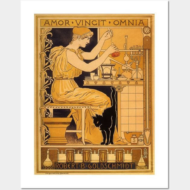 Vintage Love Conquers All Wall Art by MasterpieceCafe